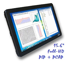 Großes Full-HD hochauflösendes Display für Messtechnik & Entwicklung in Fahrzeugen